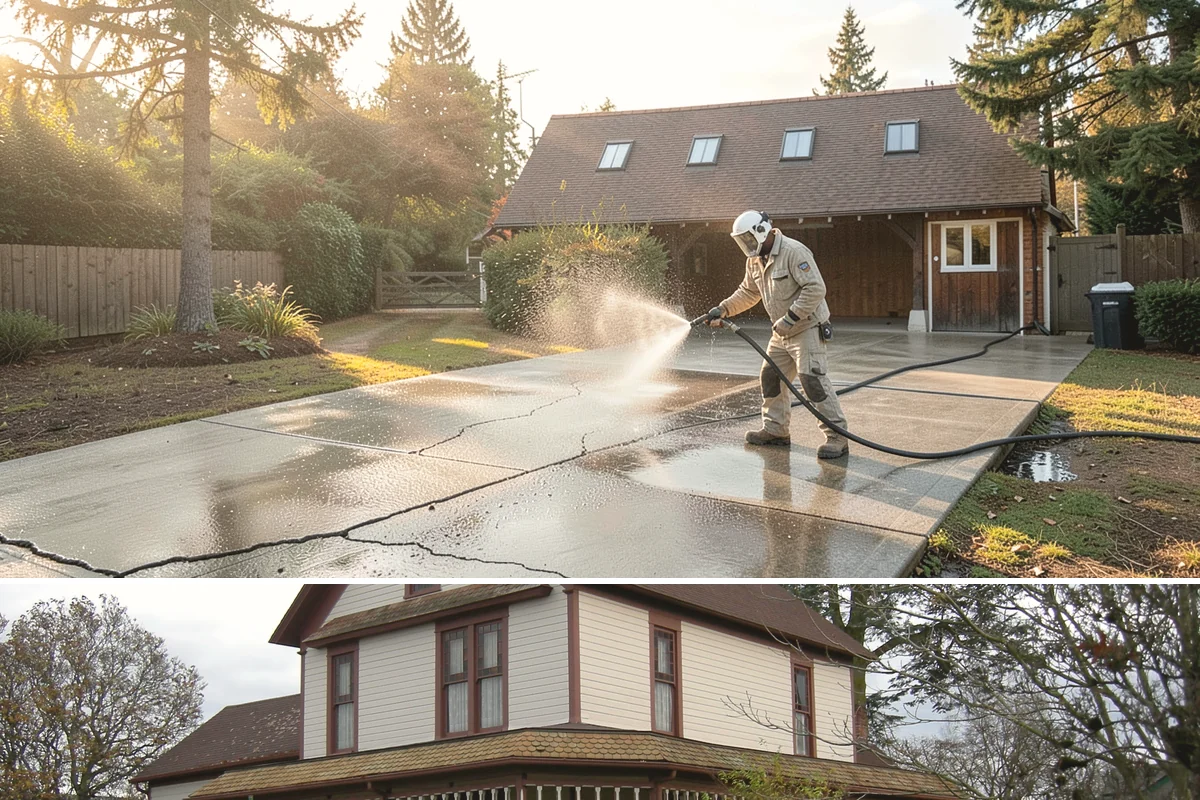 Patio Stain Removal in Sumner, Pierce County, WA - Patio stain removal works best in dry weather so treatments dwell without rain dilution.