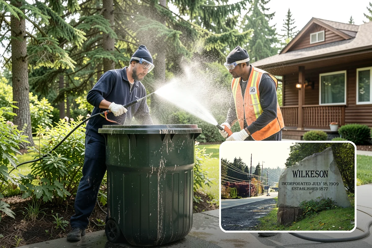 Patio Stain Removal in Wilkeson, Pierce County, WA - Removes grease, rust, tannin, and organic stains