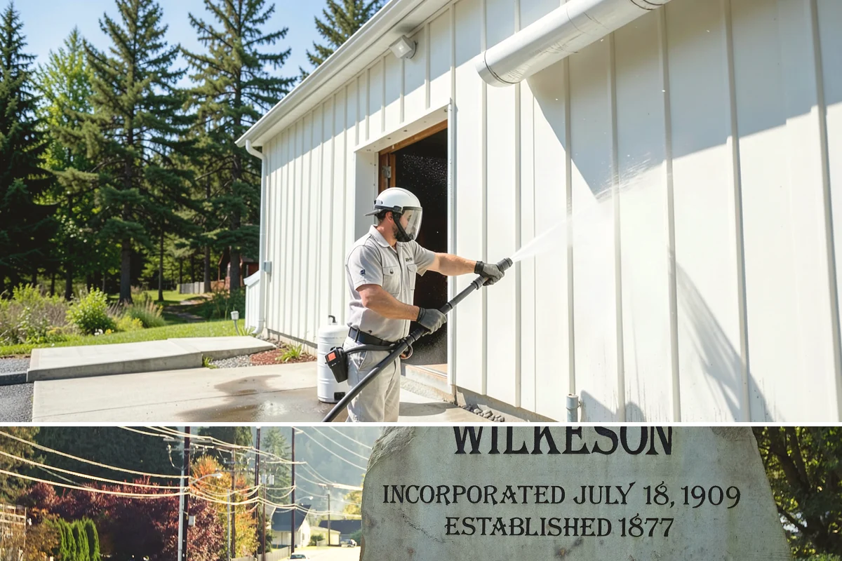 Patio Stain Removal in Wilkeson, Pierce County, WA - Patio stain removal works best in dry weather so treatments dwell without rain dilution.