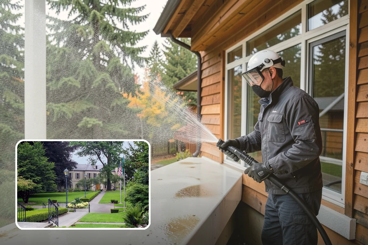 Patio Stain Removal in Woodinville, King County, WA - Removes grease, rust, tannin, and organic stains