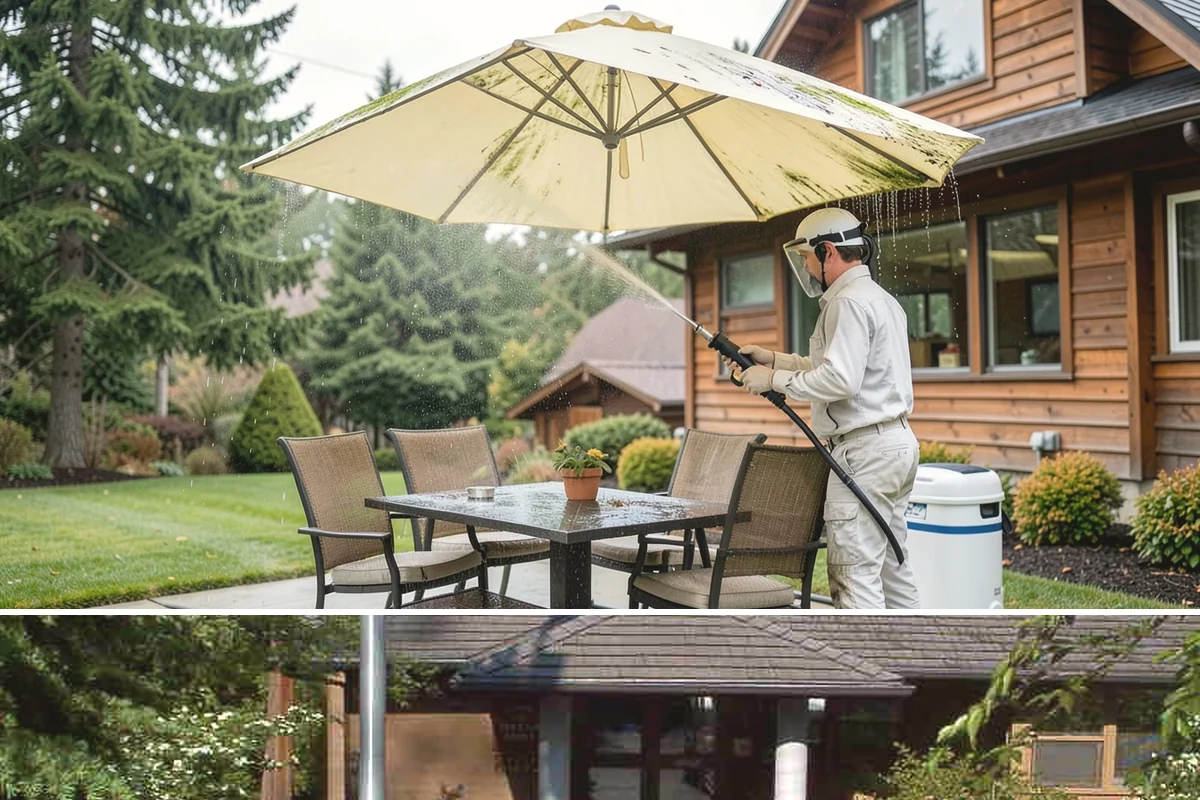 Patio Stain Removal in Yarrow Point, King County, WA - Patio stain removal works best in dry weather so treatments dwell without rain dilution.