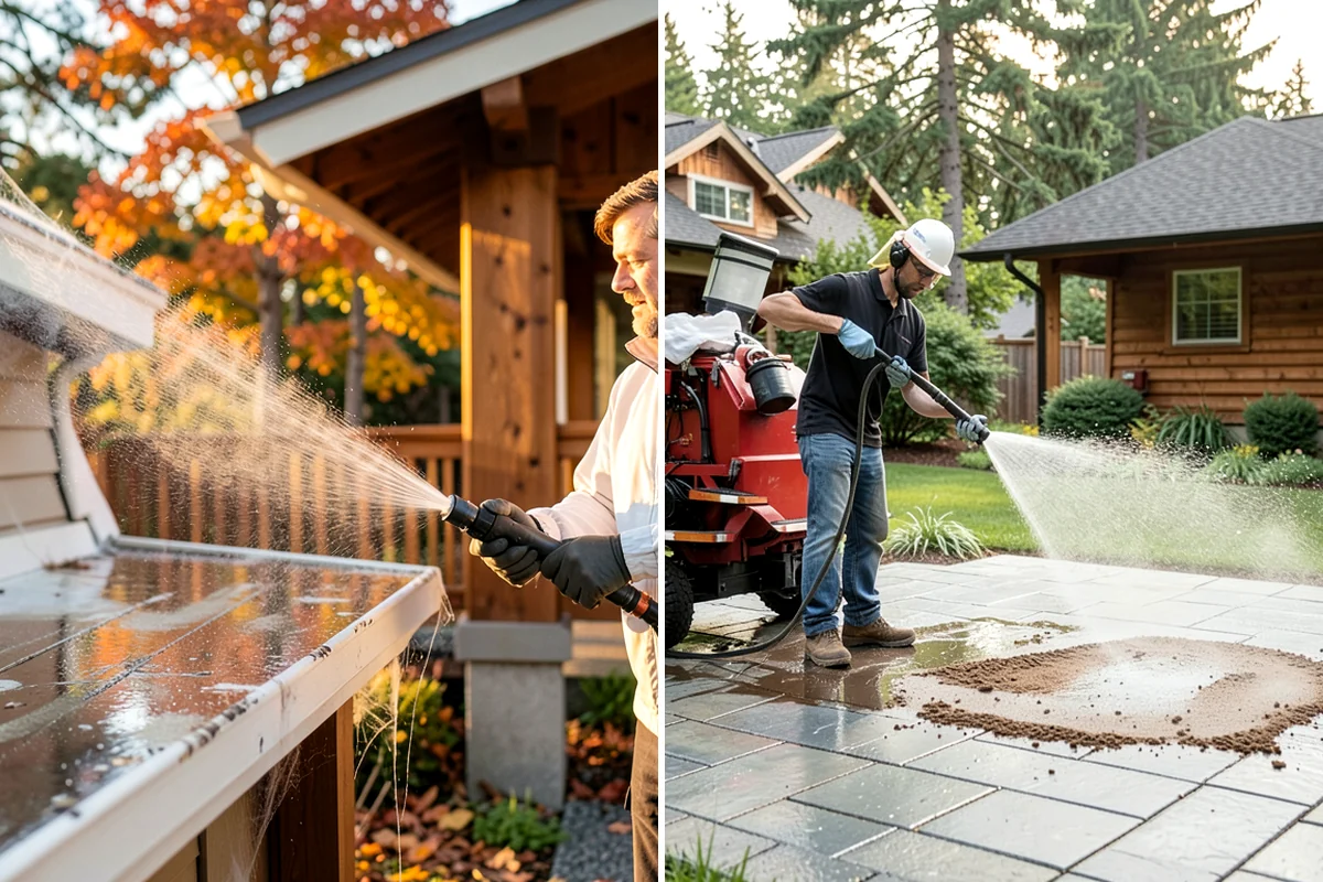 Paver Driveway Cleaning in Arlington, Snohomish County, WA - Remove weeds and loose debris from the joints