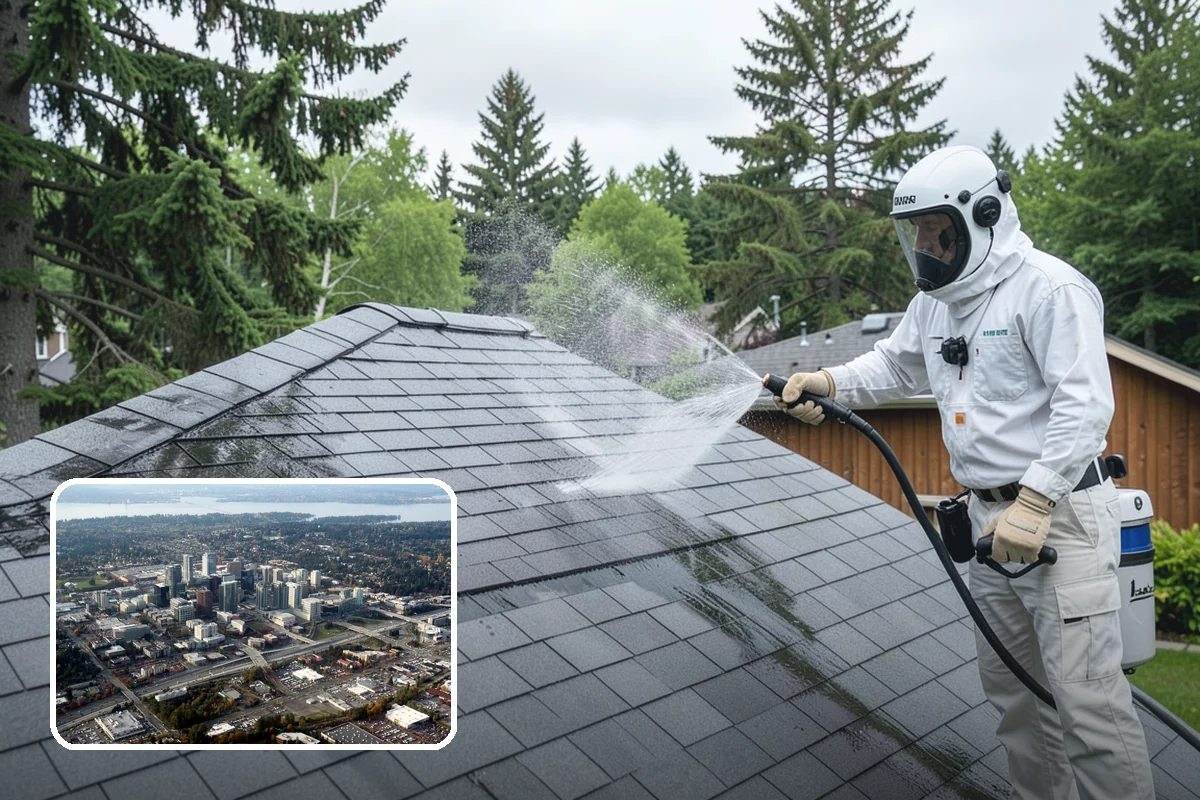Paver Driveway Cleaning in Bellevue, King County, WA - Clears weeds and moss from paver joints