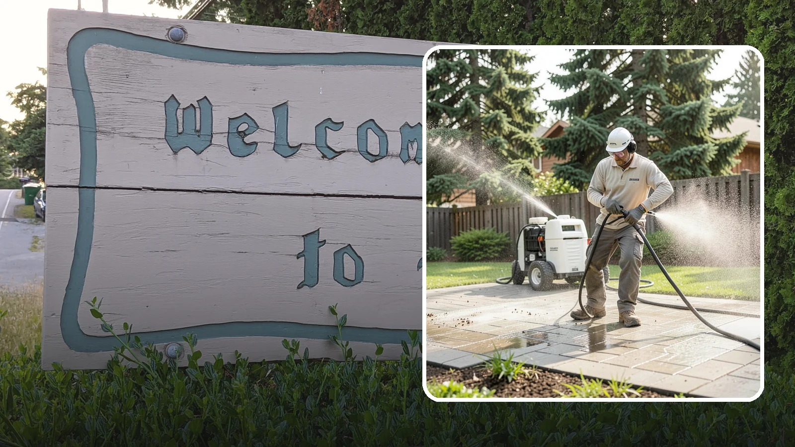 Paver Driveway Cleaning in Brier, Snohomish County, WA - Detailed paver driveway cleaning that clears weeds, moss, and grime from between and across every unit.