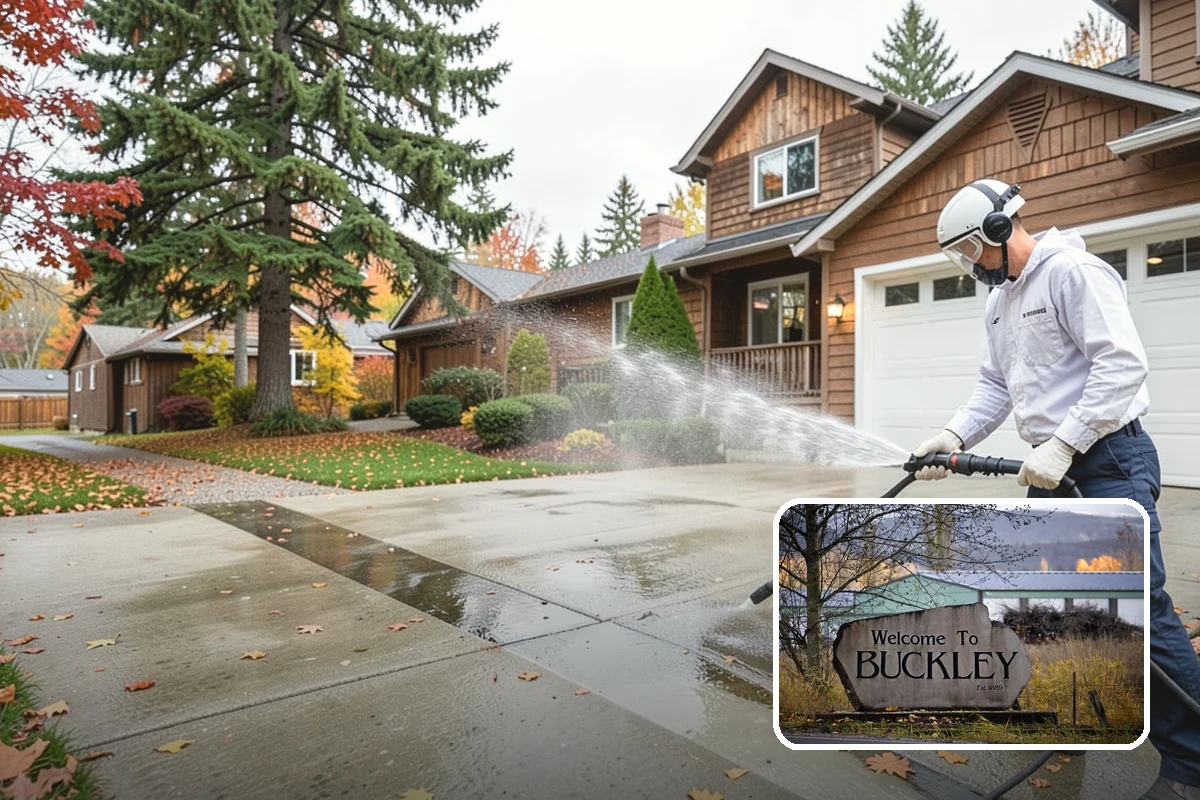 Paver Driveway Cleaning in Buckley, Pierce County, WA - Clears weeds and moss from paver joints