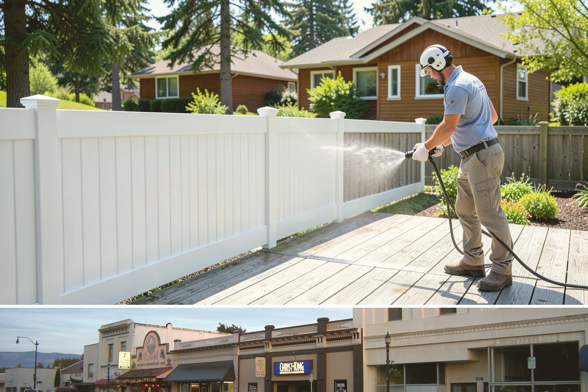 Paver Driveway Cleaning in Burlington, Skagit County, WA - Dry summer weather is ideal so fresh joint sand can set without being washed out by rain.