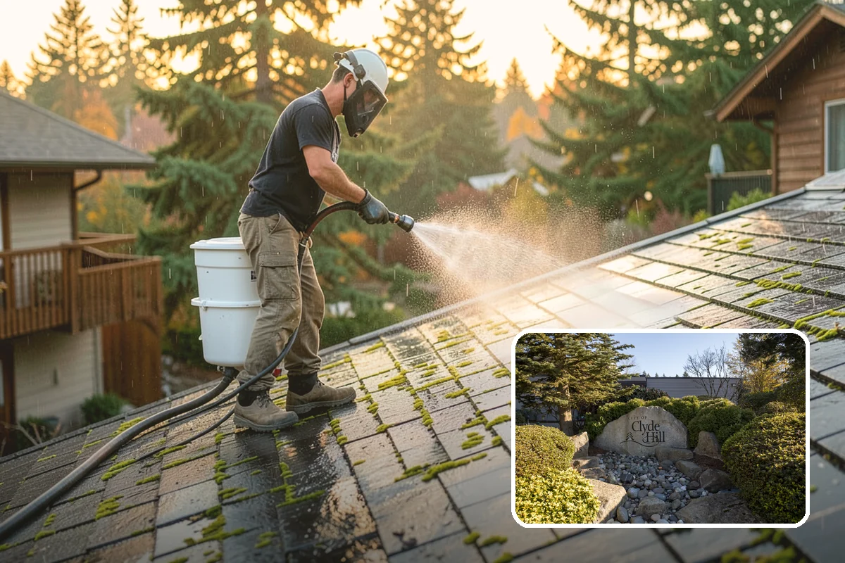 Paver Driveway Cleaning in Clyde Hill, King County, WA - Clears weeds and moss from paver joints