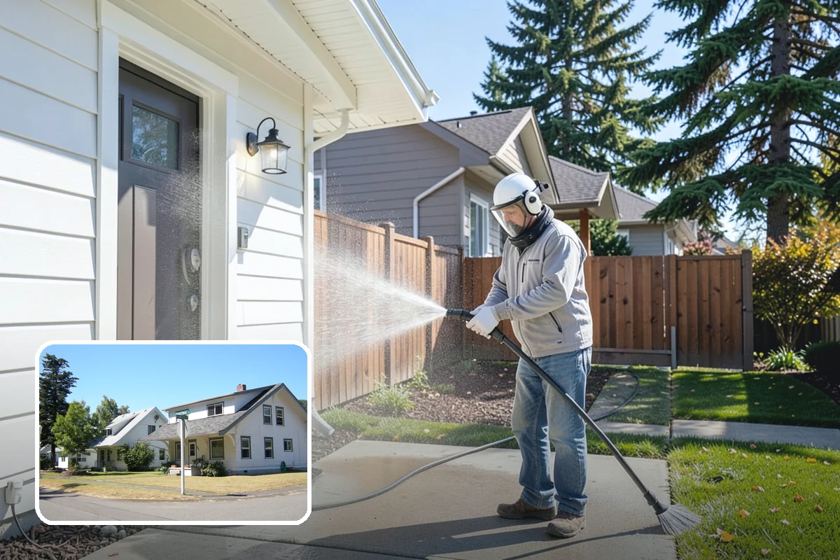 Paver Driveway Cleaning in DuPont, Pierce County, WA - Clears weeds and moss from paver joints