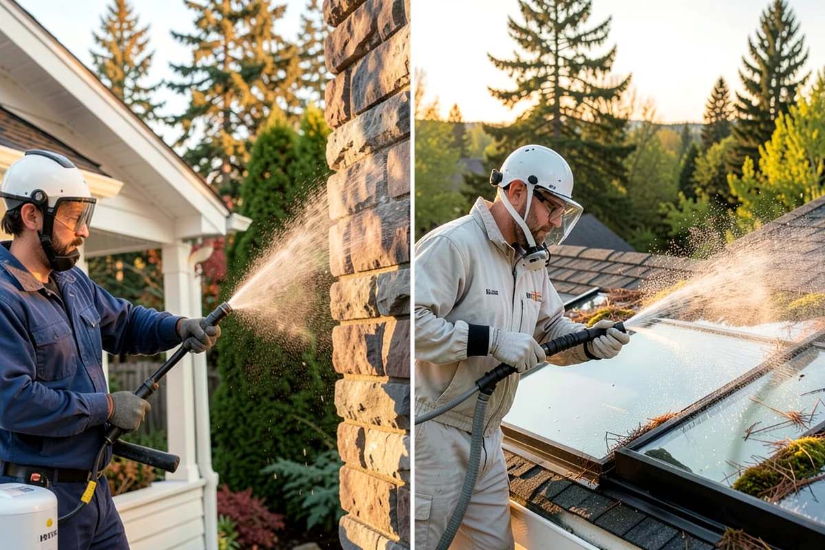Paver Driveway Cleaning in DuPont, Pierce County, WA - Remove weeds and loose debris from the joints