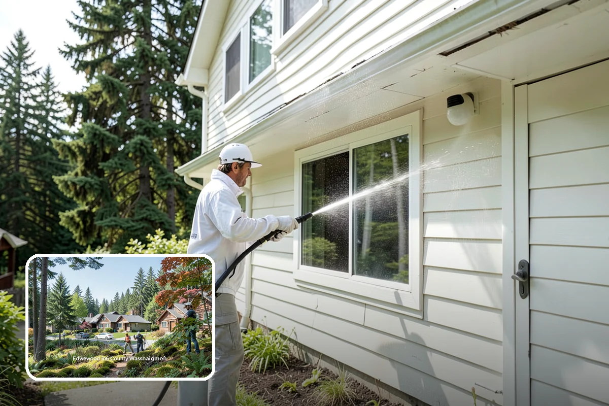 Paver Driveway Cleaning in Edgewood, Pierce County, WA - Clears weeds and moss from paver joints