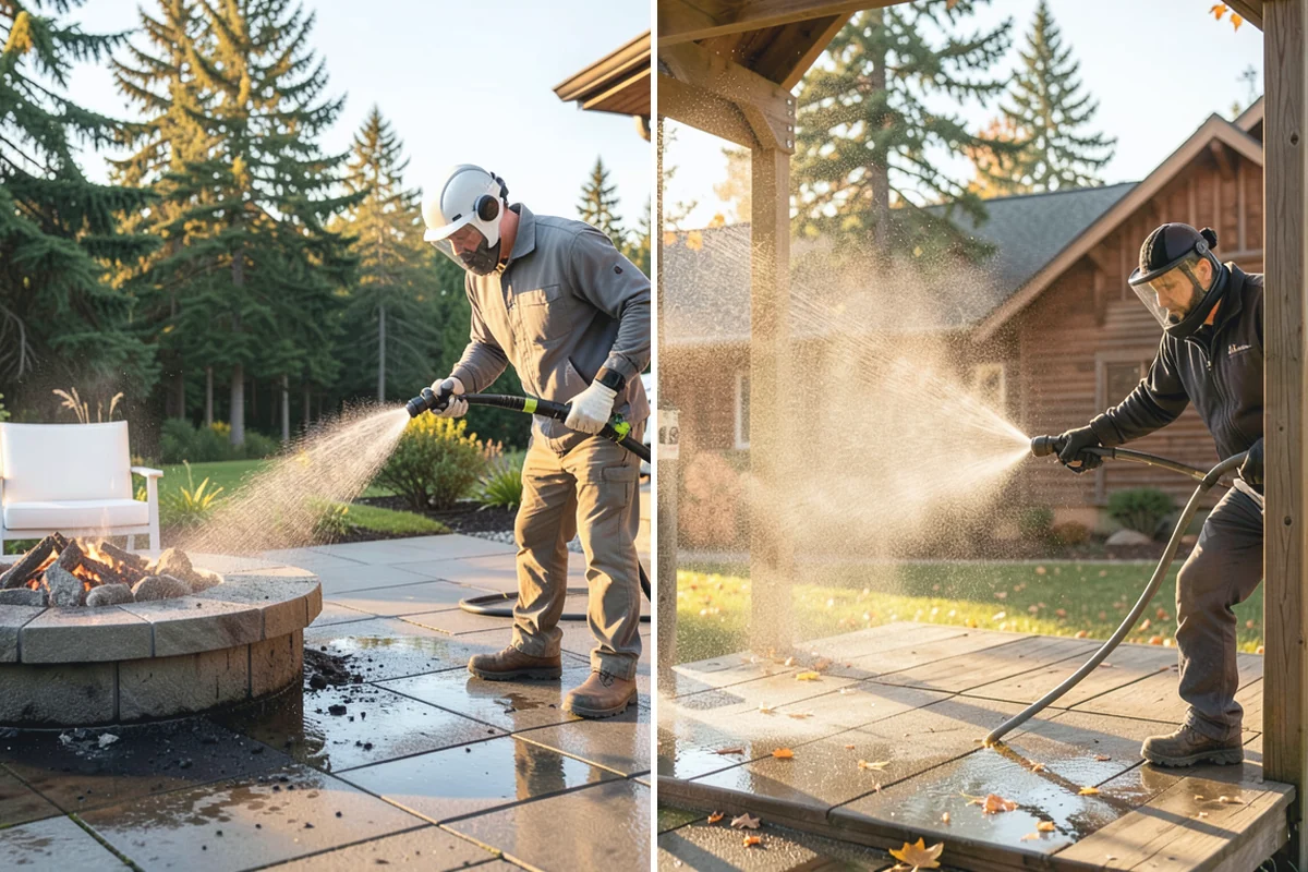 Paver Driveway Cleaning in Hamilton, Skagit County, WA - Remove weeds and loose debris from the joints
