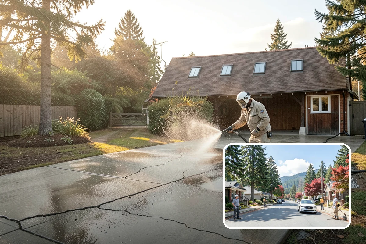 Paver Driveway Cleaning in Hunts Point, King County, WA - Clears weeds and moss from paver joints