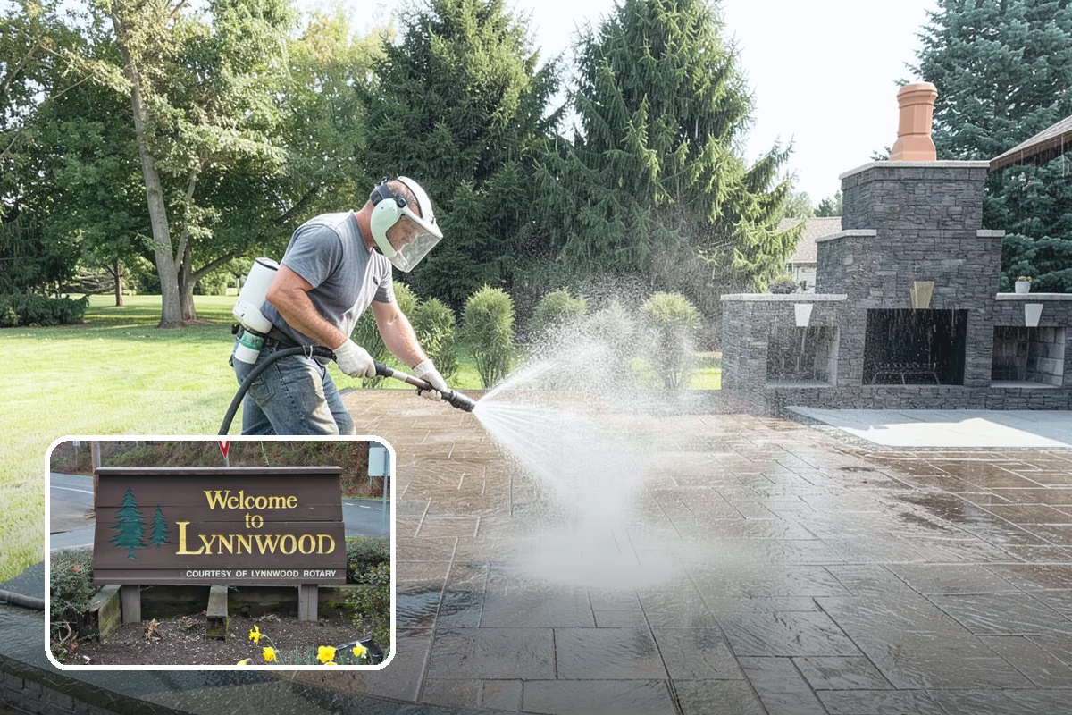 Paver Driveway Cleaning in Lynnwood, Snohomish County, WA - Clears weeds and moss from paver joints