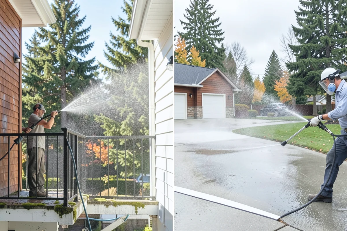 Paver Driveway Cleaning in Marysville, Snohomish County, WA - Remove weeds and loose debris from the joints
