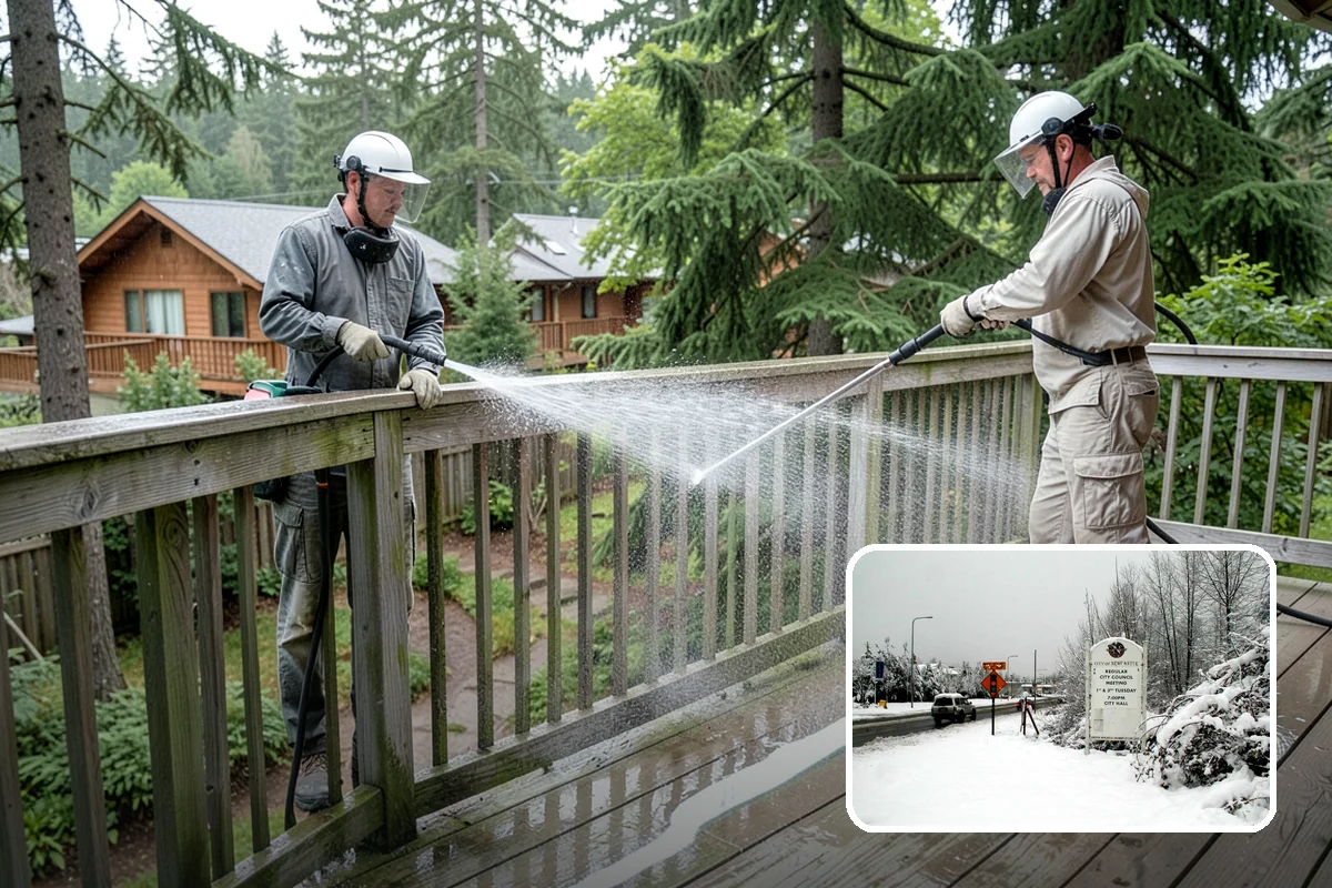 Paver Driveway Cleaning in Newcastle, King County, WA - Clears weeds and moss from paver joints