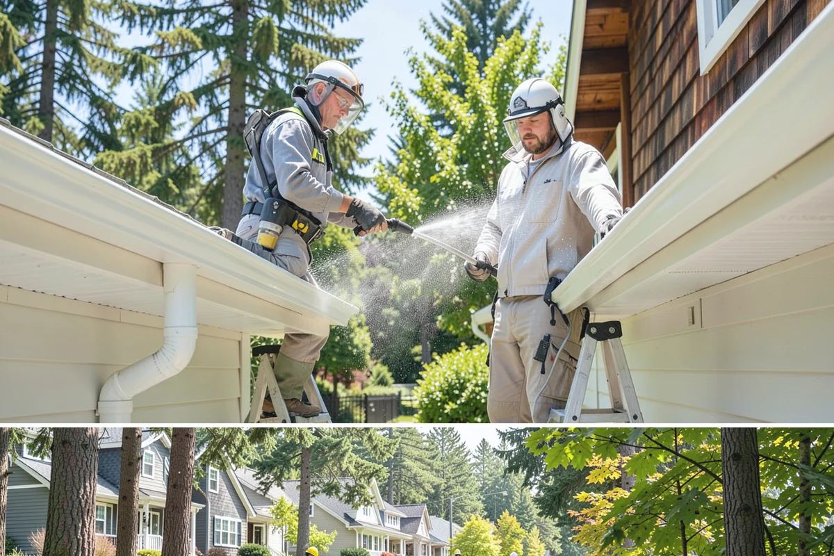 Paver Driveway Cleaning in Normandy Park, King County, WA - Dry summer weather is ideal so fresh joint sand can set without being washed out by rain.
