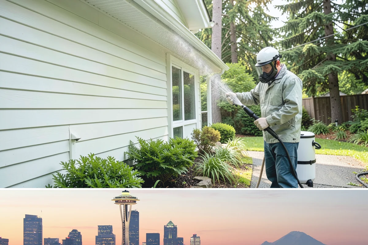 Paver Driveway Cleaning in Seattle, King County, WA - Dry summer weather is ideal so fresh joint sand can set without being washed out by rain.