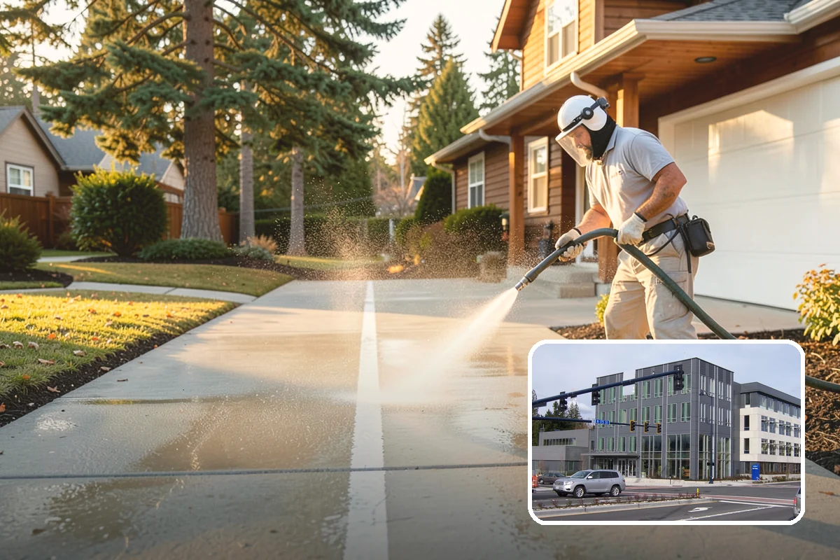 Paver Driveway Cleaning in Shoreline, King County, WA - Clears weeds and moss from paver joints