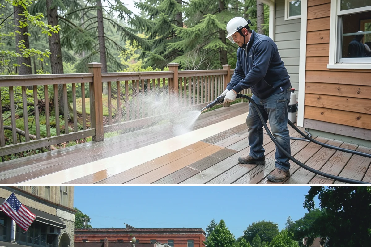 Paver Driveway Cleaning in Snohomish, Snohomish County, WA - Dry summer weather is ideal so fresh joint sand can set without being washed out by rain.