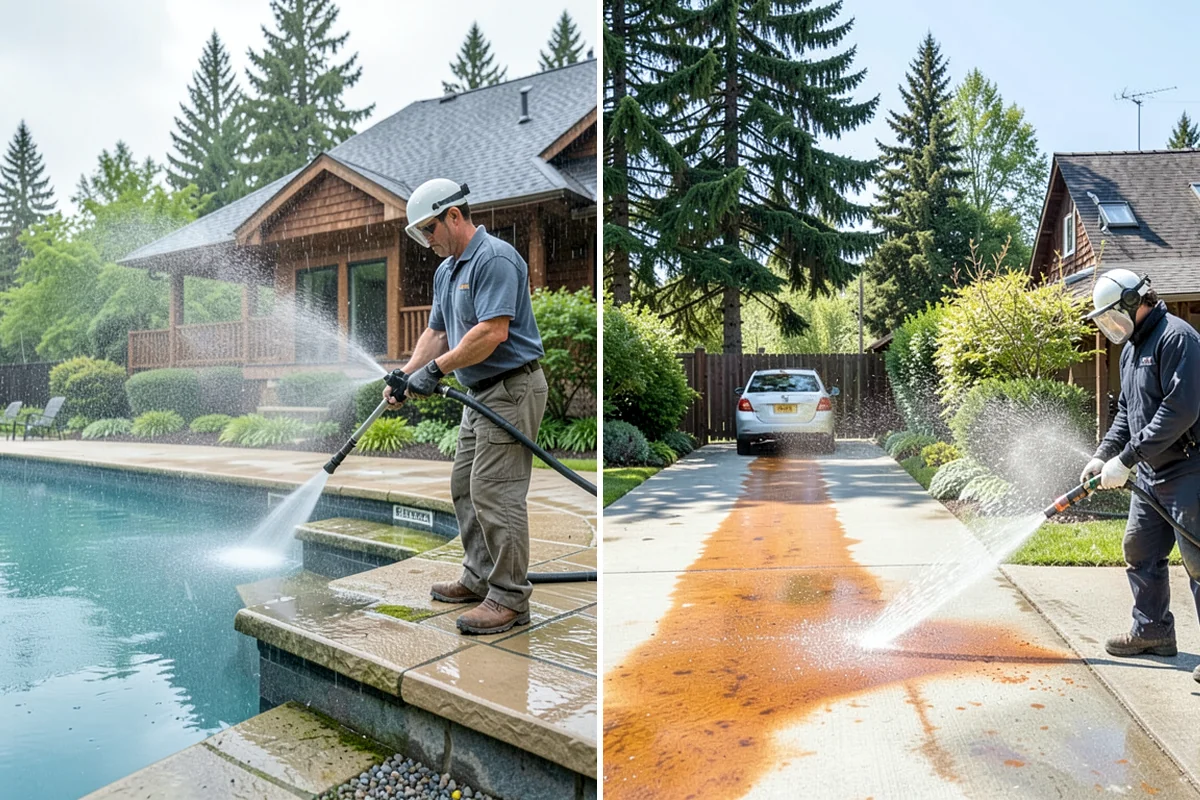 Paver Driveway Cleaning in Snoqualmie, King County, WA - Remove weeds and loose debris from the joints