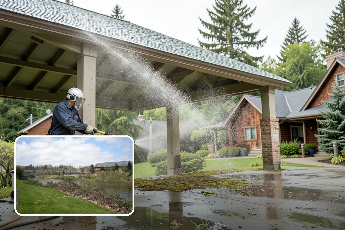 Paver Driveway Cleaning in Tukwila, King County, WA - Clears weeds and moss from paver joints