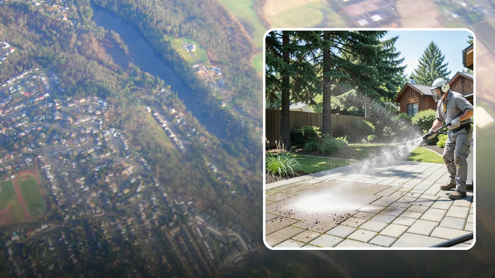 Paver Patio Cleaning in Algona, King County, WA - Renew paver patios by clearing joint moss and restoring even color across the field.