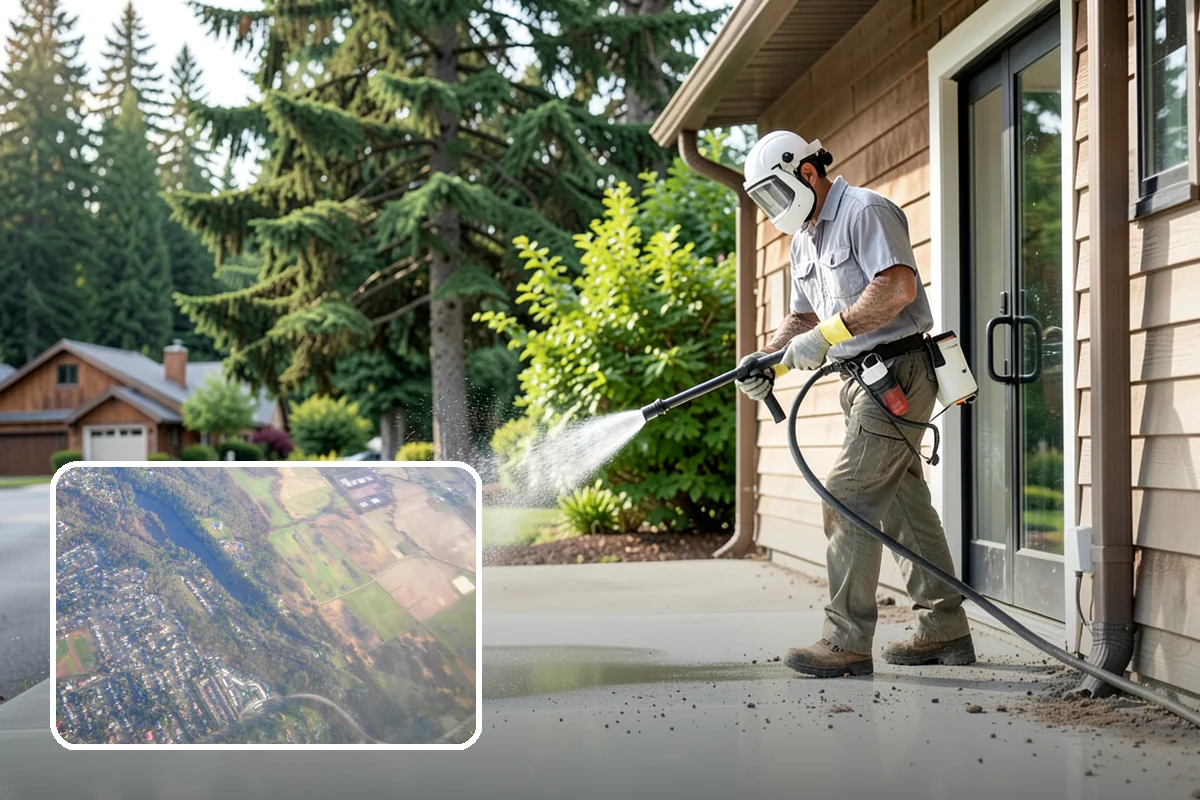 Paver Patio Cleaning in Algona, King County, WA - Removes moss and weeds from every joint