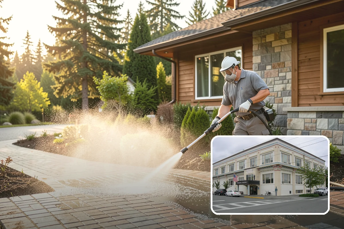 Paver Patio Cleaning in Anacortes, Skagit County, WA - Removes moss and weeds from every joint