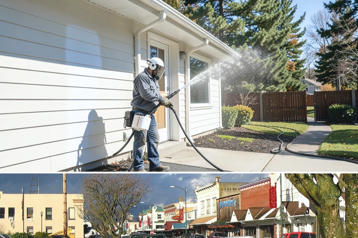 Paver Patio Cleaning in Arlington, Snohomish County, WA - Paver patios are best cleaned in late summer so new joint sand cures before the rains.