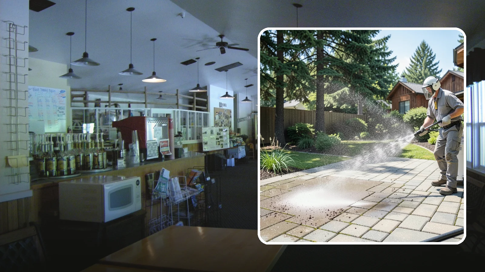 Paver Patio Cleaning in Black Diamond, King County, WA - Renew paver patios by clearing joint moss and restoring even color across the field.