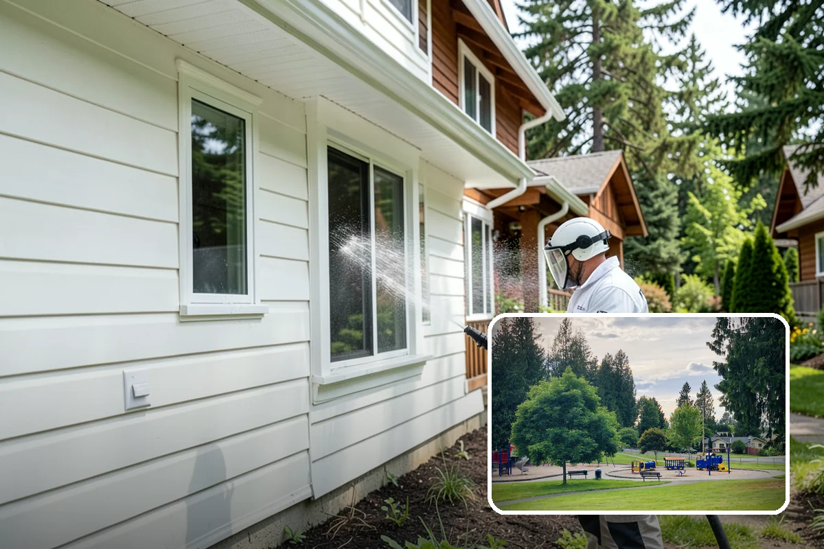Paver Patio Cleaning in Bonney Lake, Pierce County, WA - Removes moss and weeds from every joint