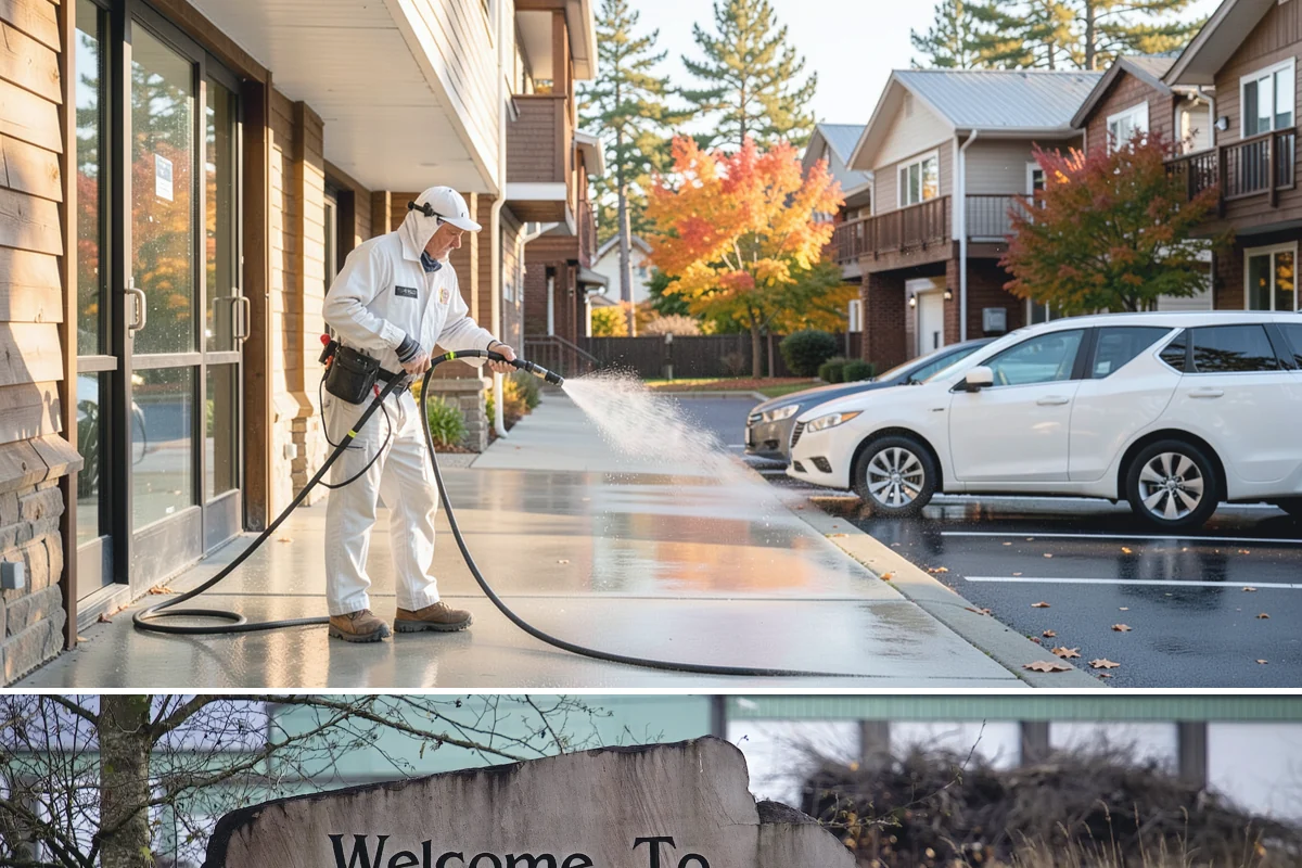 Paver Patio Cleaning in Buckley, Pierce County, WA - Paver patios are best cleaned in late summer so new joint sand cures before the rains.