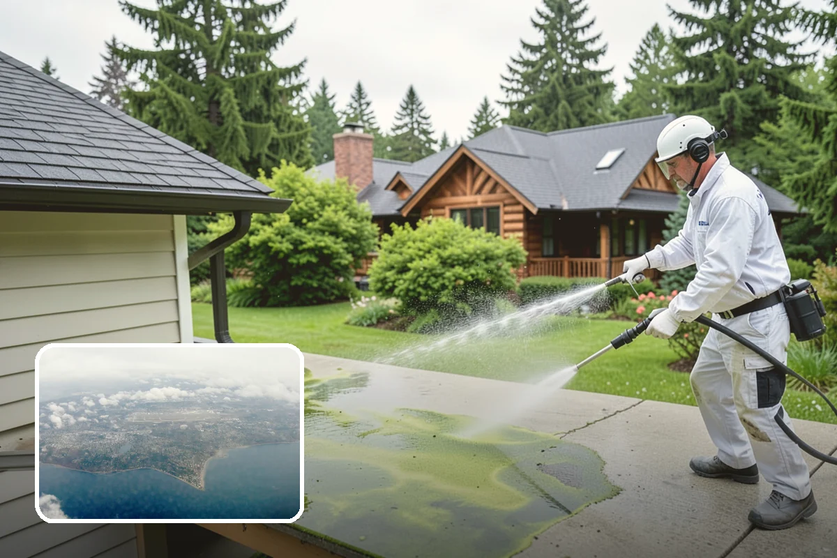 Paver Patio Cleaning in Burien, King County, WA - Removes moss and weeds from every joint
