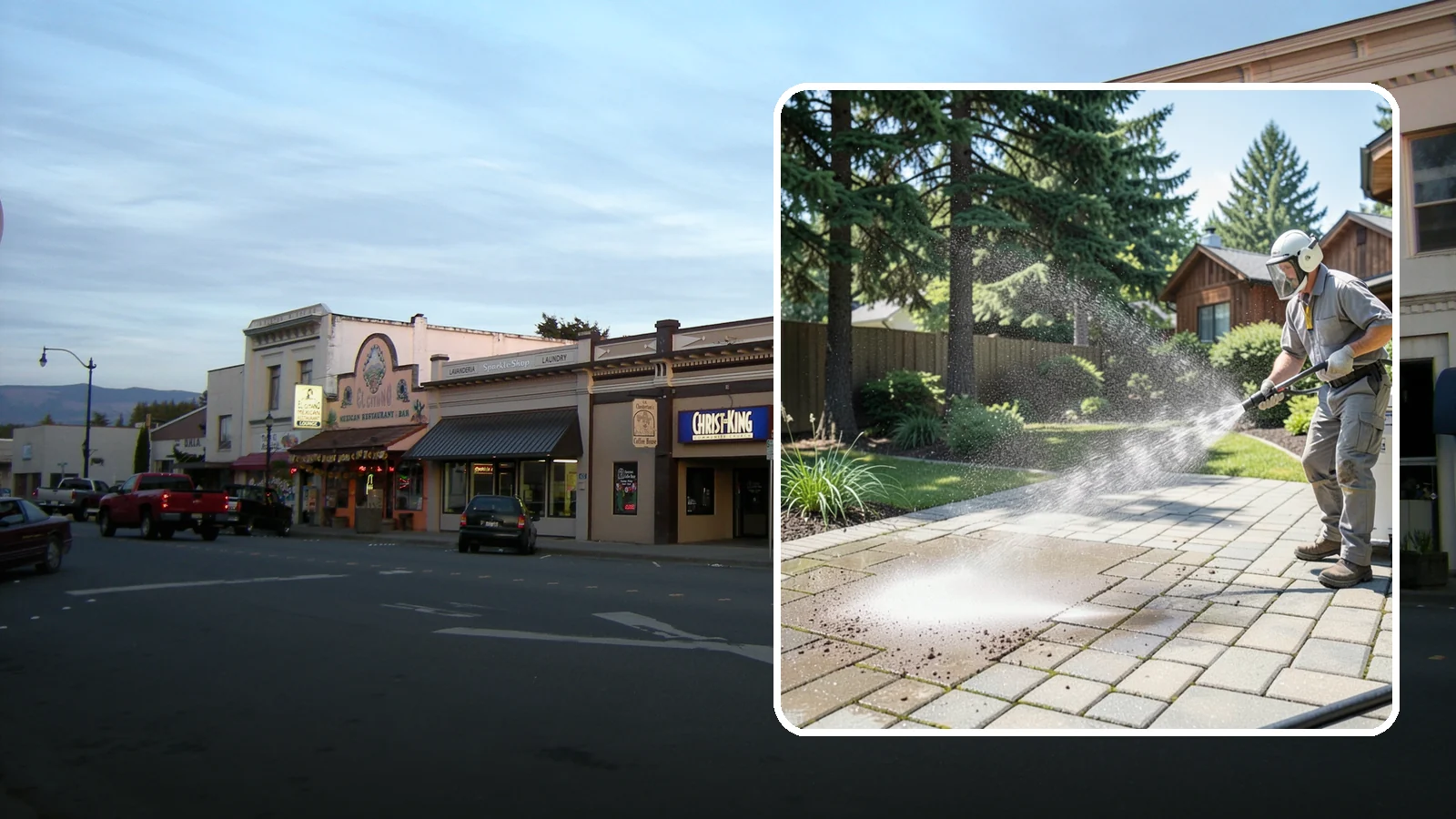 Paver Patio Cleaning in Burlington, Skagit County, WA - Renew paver patios by clearing joint moss and restoring even color across the field.