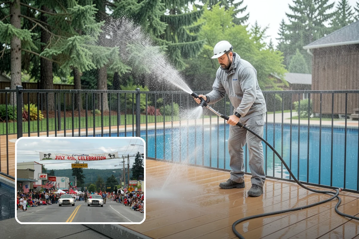 Paver Patio Cleaning in Carnation, King County, WA - Removes moss and weeds from every joint