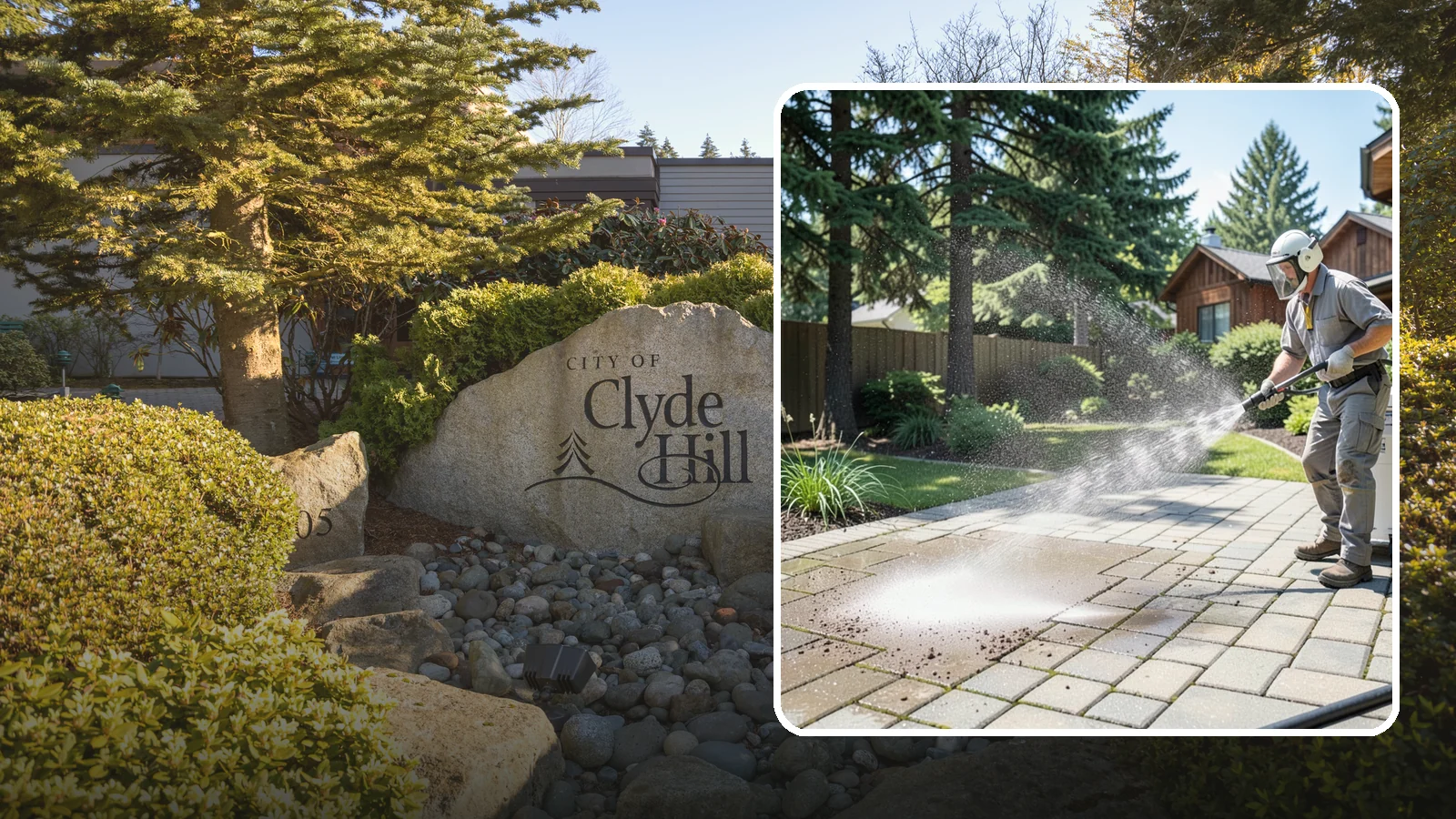 Paver Patio Cleaning in Clyde Hill, King County, WA - Renew paver patios by clearing joint moss and restoring even color across the field.