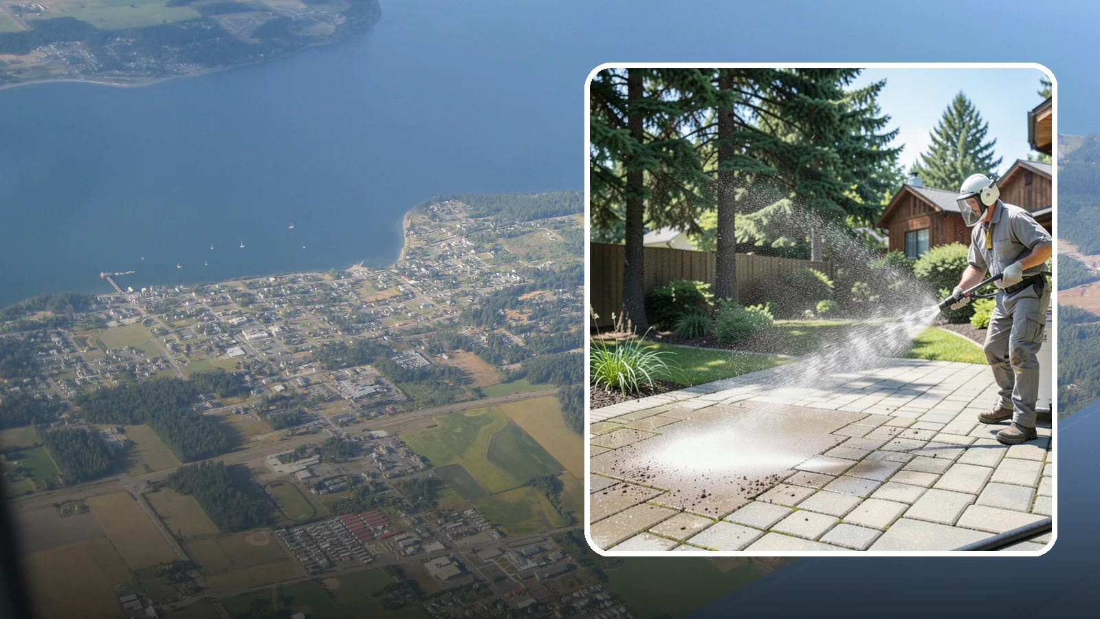 Paver Patio Cleaning in Coupeville, Island County, WA - Renew paver patios by clearing joint moss and restoring even color across the field.