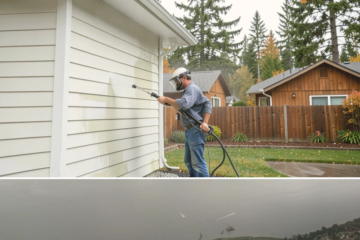Paver Patio Cleaning in Des Moines, King County, WA - Paver patios are best cleaned in late summer so new joint sand cures before the rains.