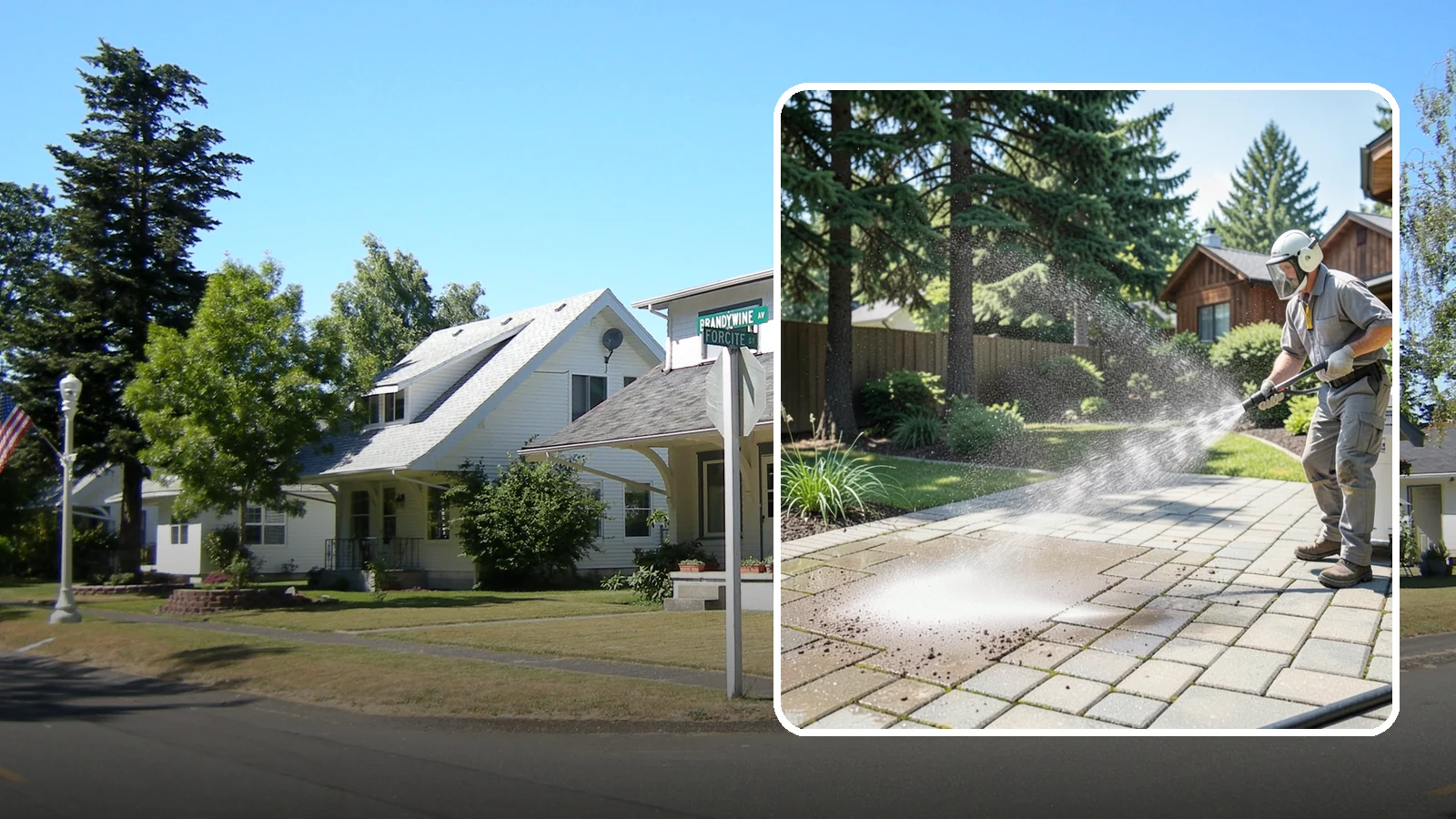 Paver Patio Cleaning in DuPont, Pierce County, WA - Renew paver patios by clearing joint moss and restoring even color across the field.