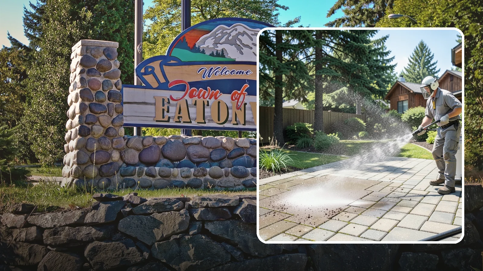 Paver Patio Cleaning in Eatonville, Pierce County, WA - Renew paver patios by clearing joint moss and restoring even color across the field.