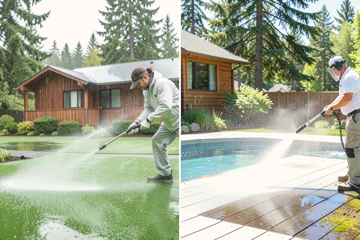 Paver Patio Cleaning in Eatonville, Pierce County, WA - Clear the patio and pull established weeds