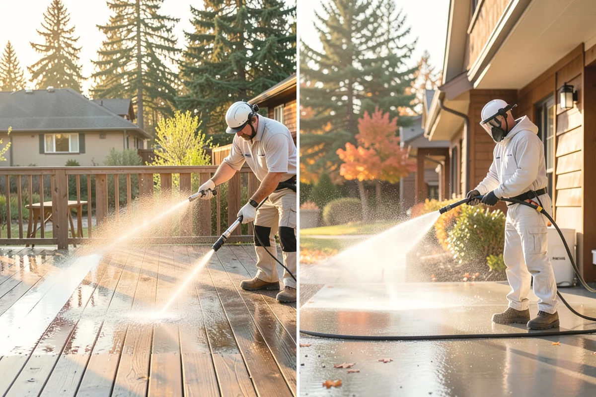 Paver Patio Cleaning in Edgewood, Pierce County, WA - Clear the patio and pull established weeds