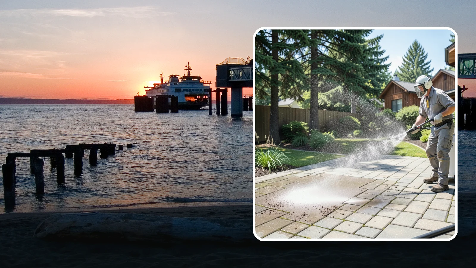Paver Patio Cleaning in Edmonds, Snohomish County, WA - Renew paver patios by clearing joint moss and restoring even color across the field.