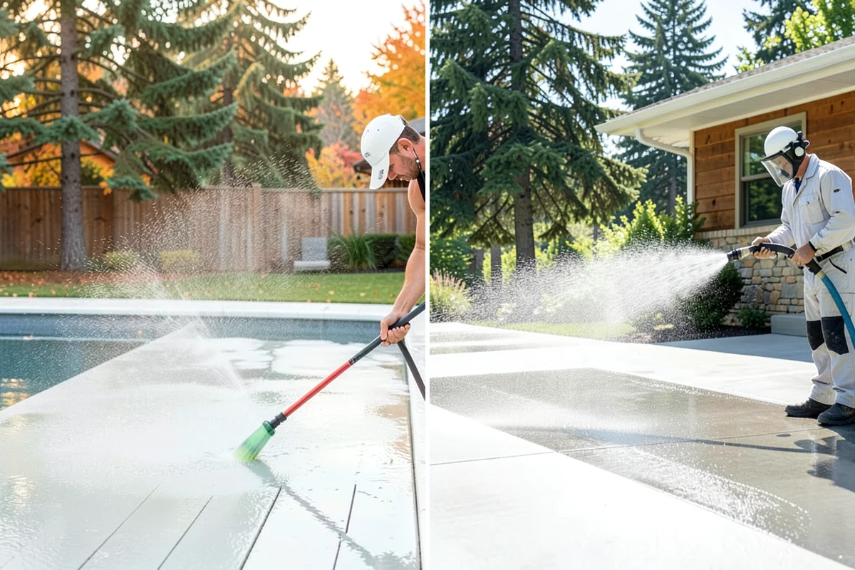 Paver Patio Cleaning in Enumclaw, King County, WA - Clear the patio and pull established weeds