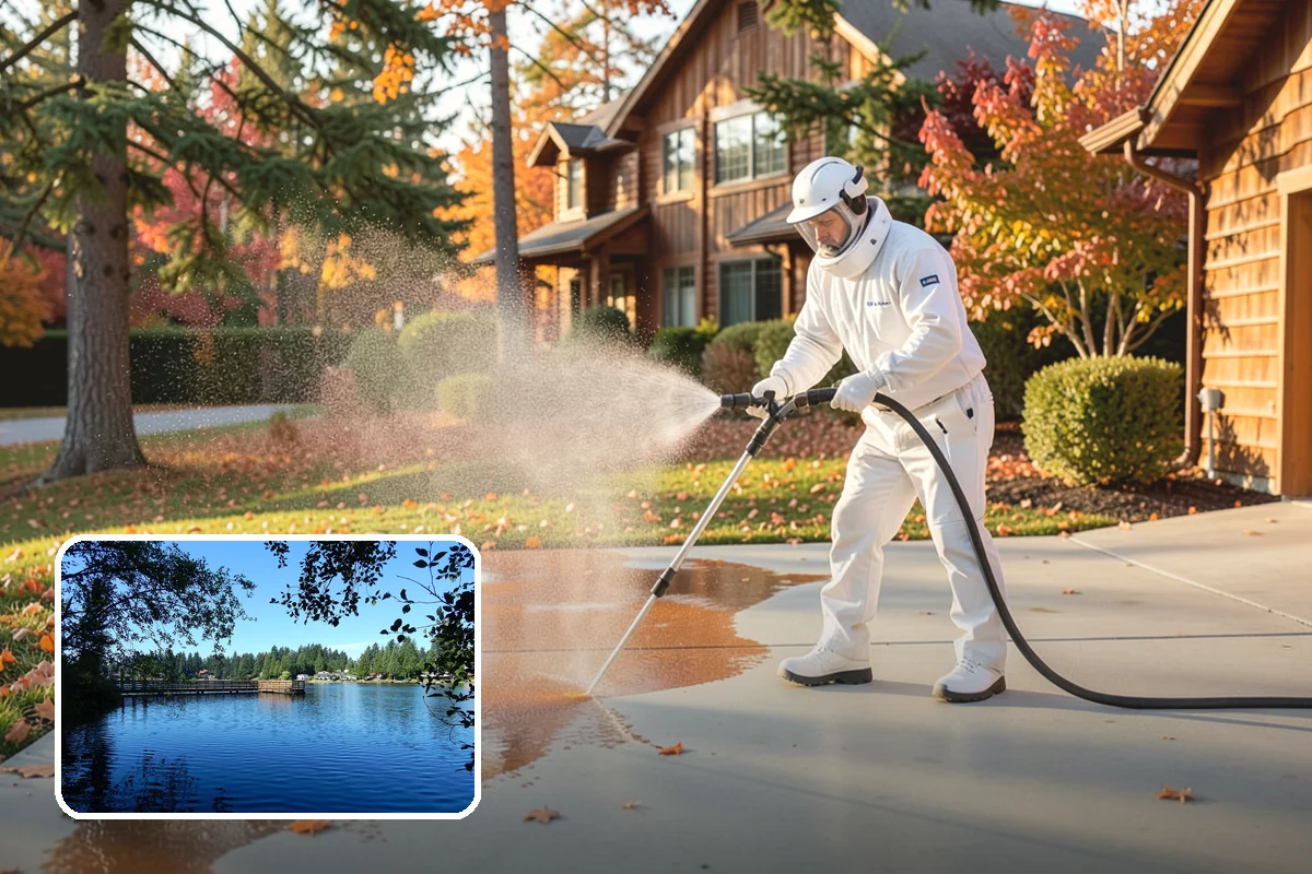 Paver Patio Cleaning in Federal Way, King County, WA - Removes moss and weeds from every joint