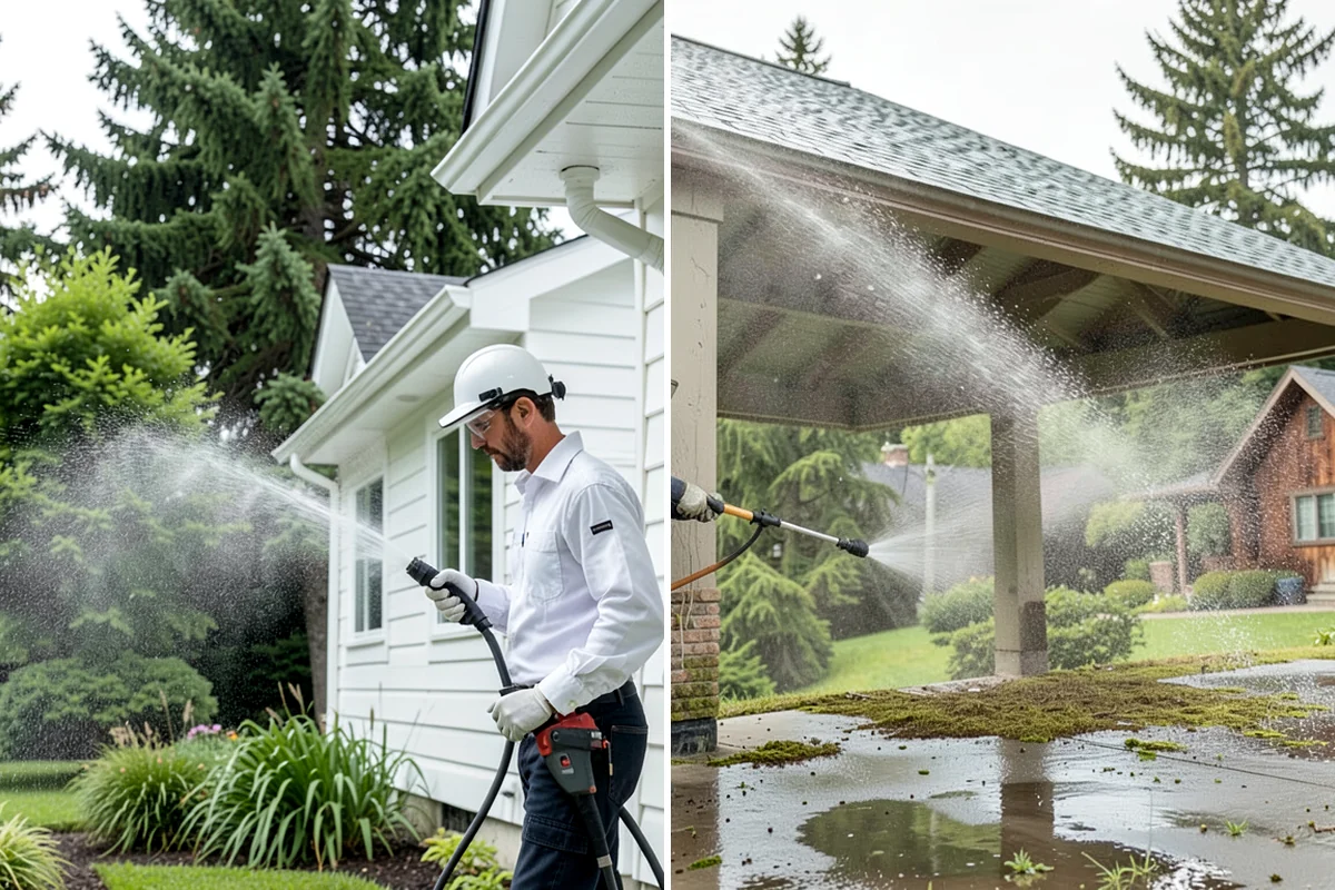 Paver Patio Cleaning in Federal Way, King County, WA - Clear the patio and pull established weeds