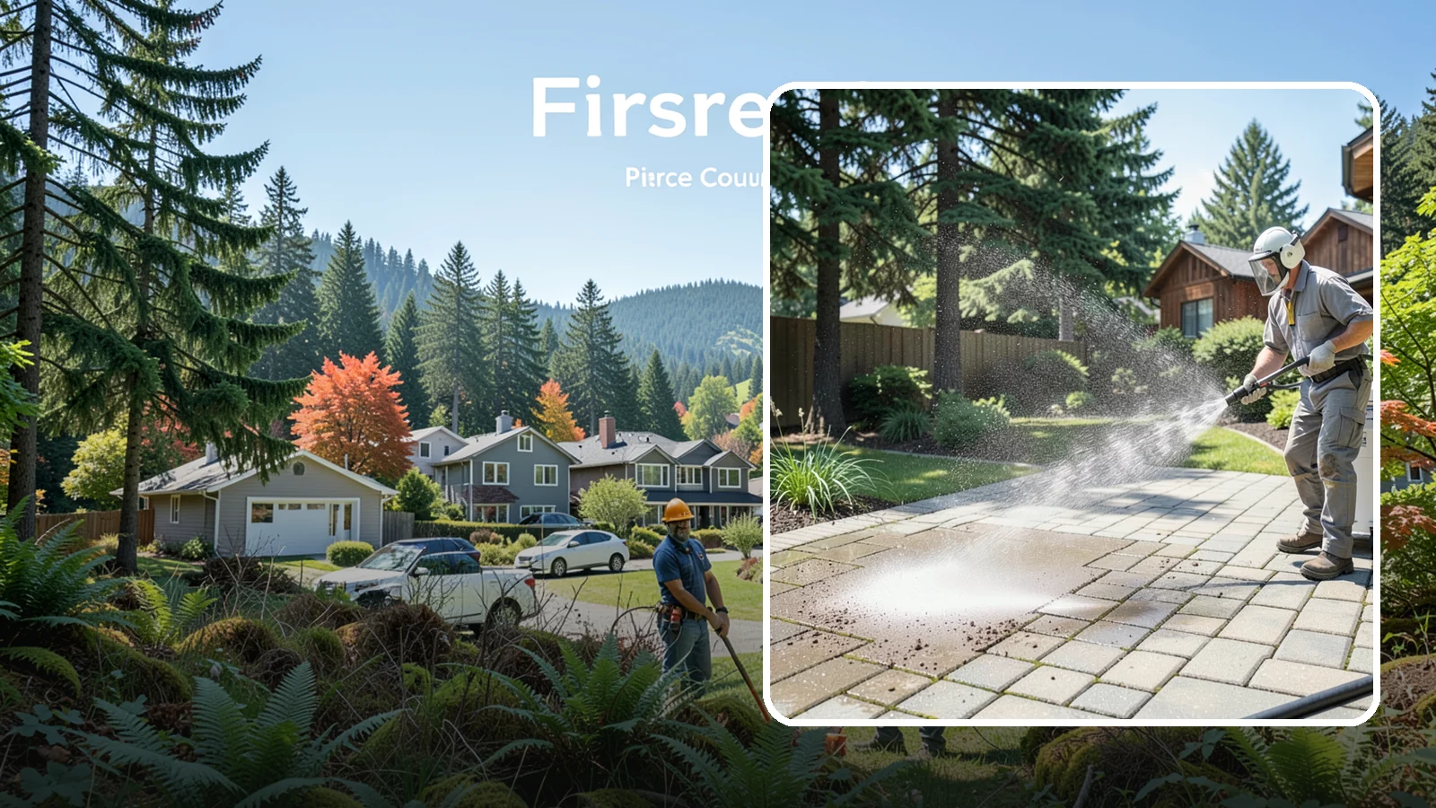 Paver Patio Cleaning in Fircrest, Pierce County, WA - Renew paver patios by clearing joint moss and restoring even color across the field.