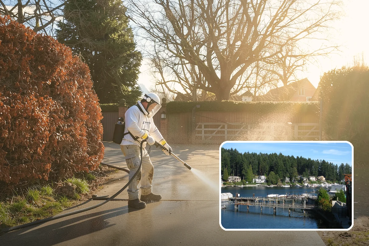 Paver Patio Cleaning in Gig Harbor, Pierce County, WA - Removes moss and weeds from every joint