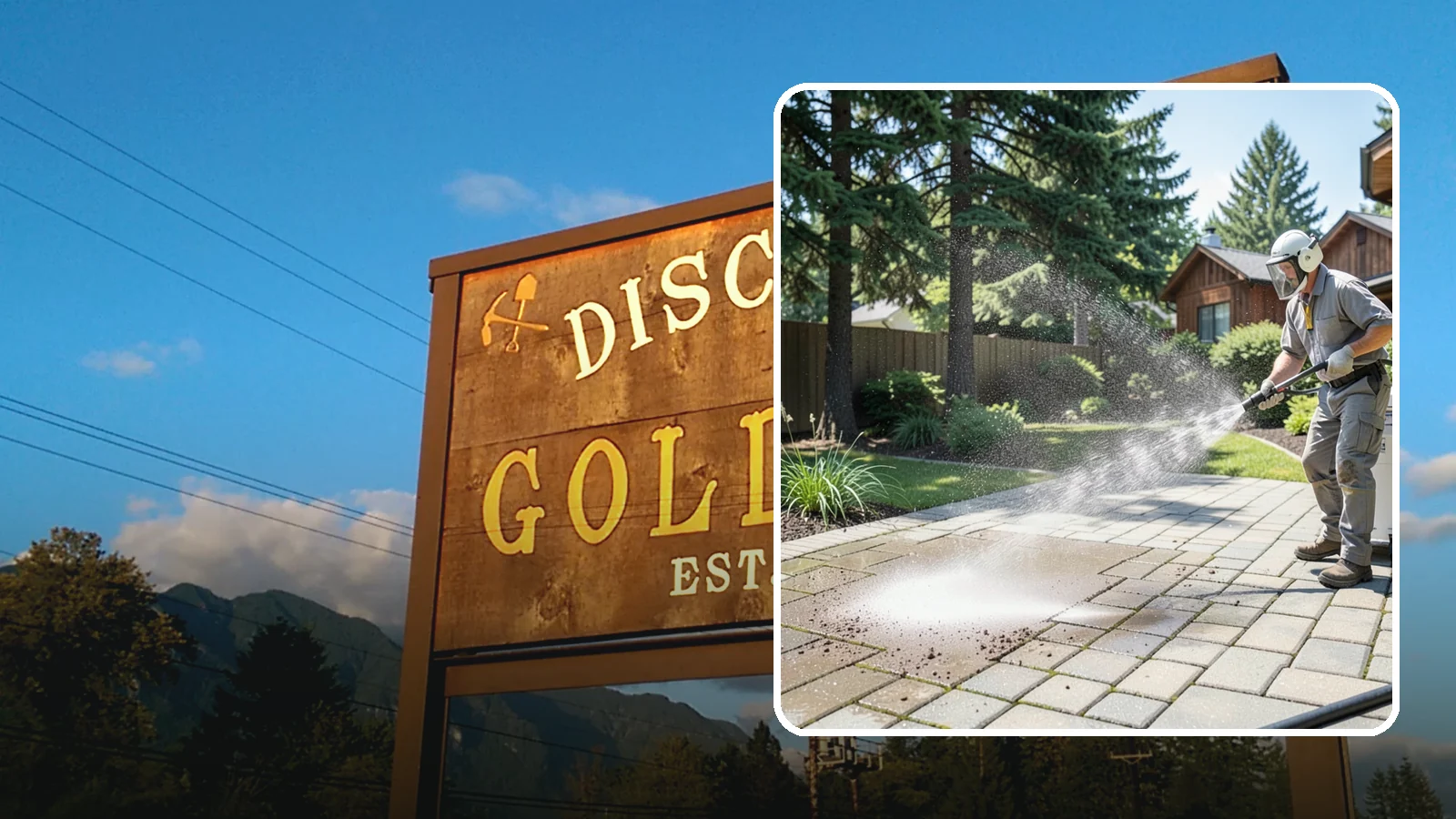 Paver Patio Cleaning in Gold Bar, Snohomish County, WA - Renew paver patios by clearing joint moss and restoring even color across the field.
