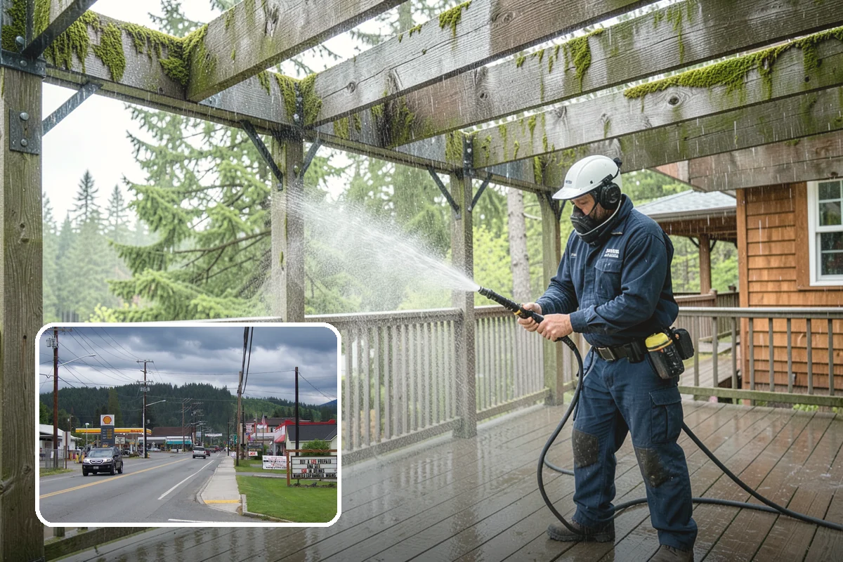 Paver Patio Cleaning in Granite Falls, Snohomish County, WA - Removes moss and weeds from every joint